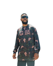 GOLF CAMO DEEP GREEN DRI-FIT LONGSLEEVE Jacket Hawaii's Finest SMALL 