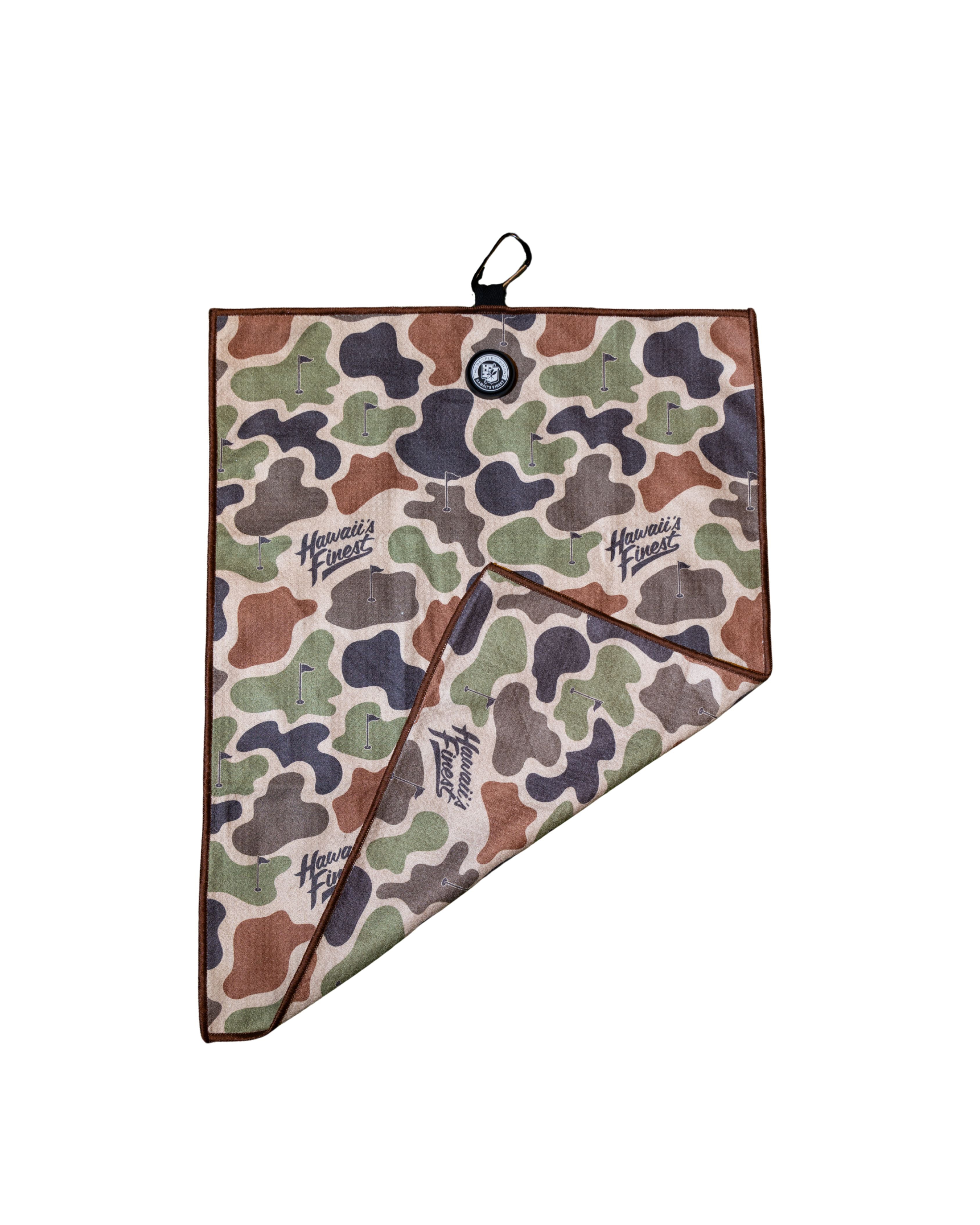 GOLF CAMO MAGNETIC TOWEL Utility Hawaii's Finest 