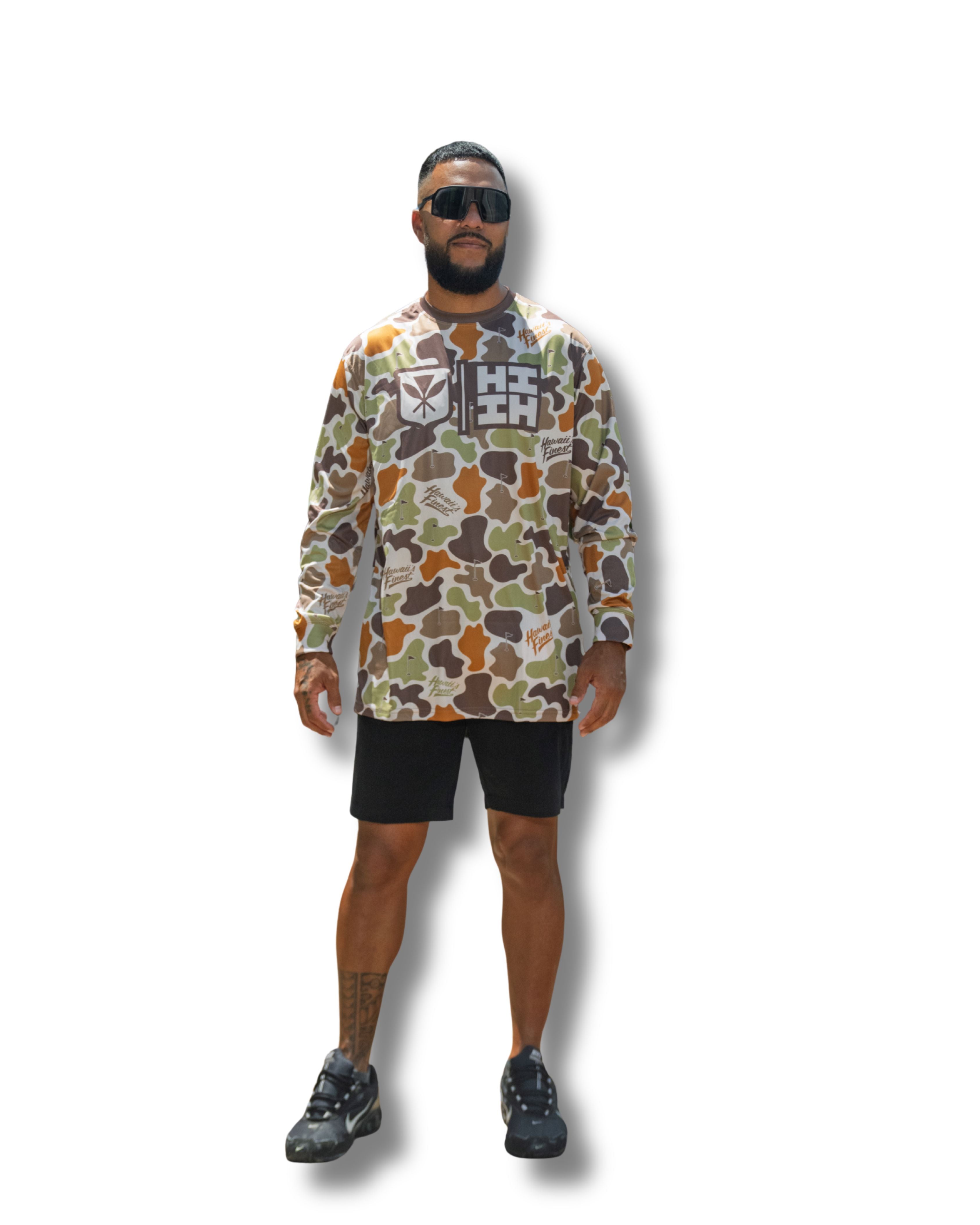 GOLF CAMO SAND DRI-FIT LONGSLEEVE Jacket Hawaii's Finest 