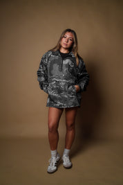 GRAY CAMO COLLAGE RAIN JACKET Jacket Hawaii's Finest 