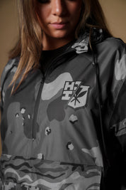 GRAY CAMO COLLAGE RAIN JACKET Jacket Hawaii's Finest 