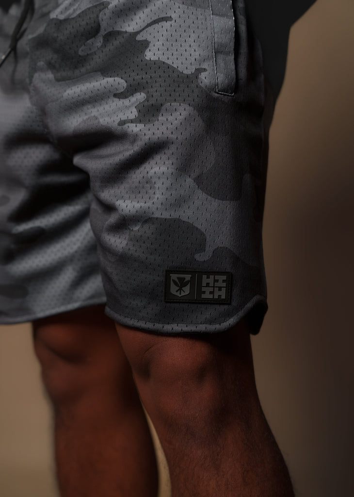 GRAY CAMO MESH SHORTS Shorts Hawaii's Finest 