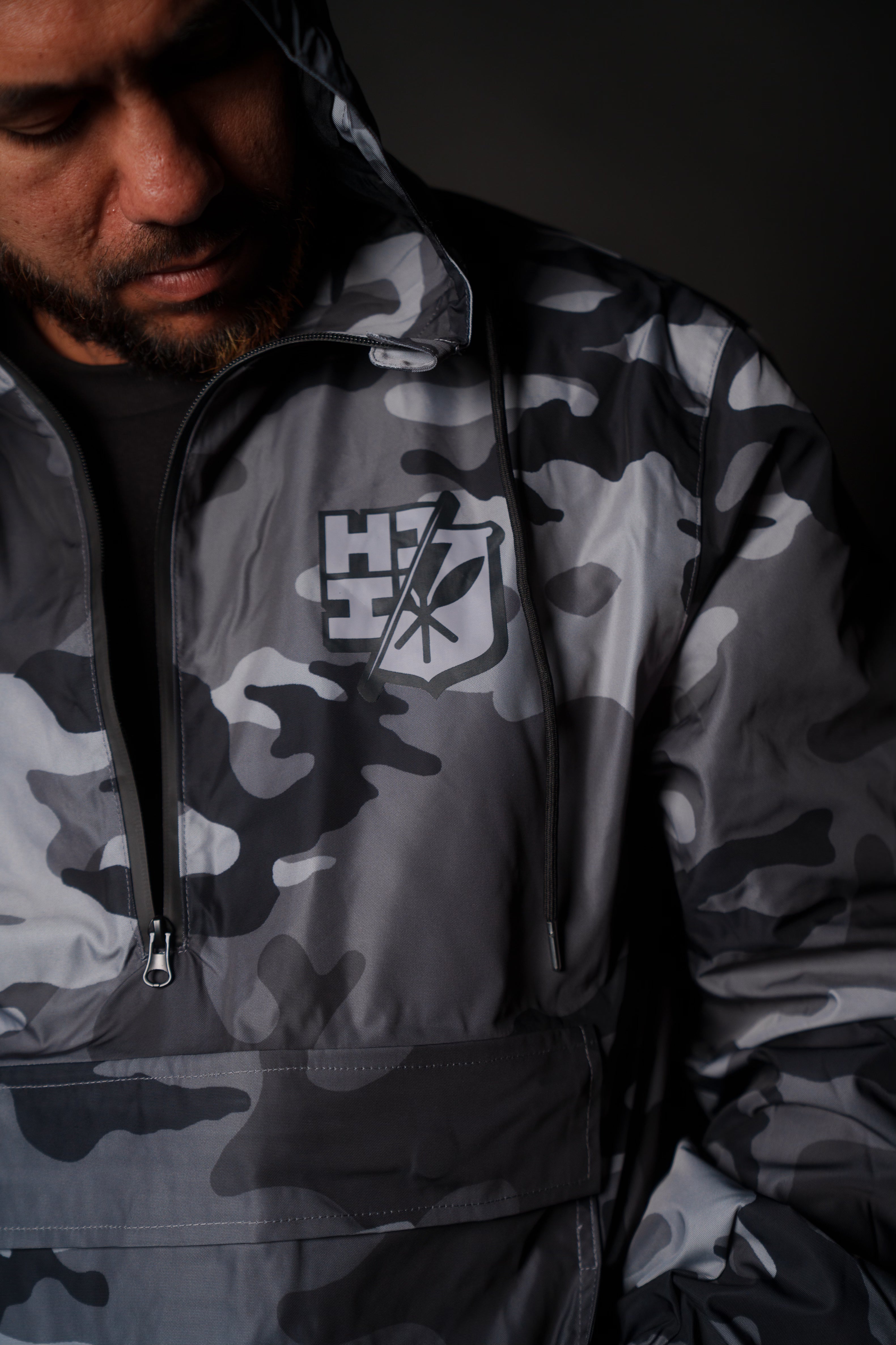 GRAY CAMO RAIN JACKET Jacket Hawaii's Finest 