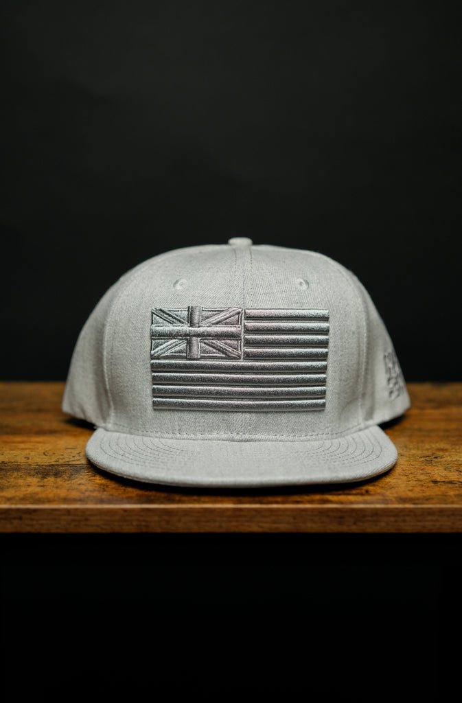 GRAY FLAG HAT Hat Hawaii's Finest 