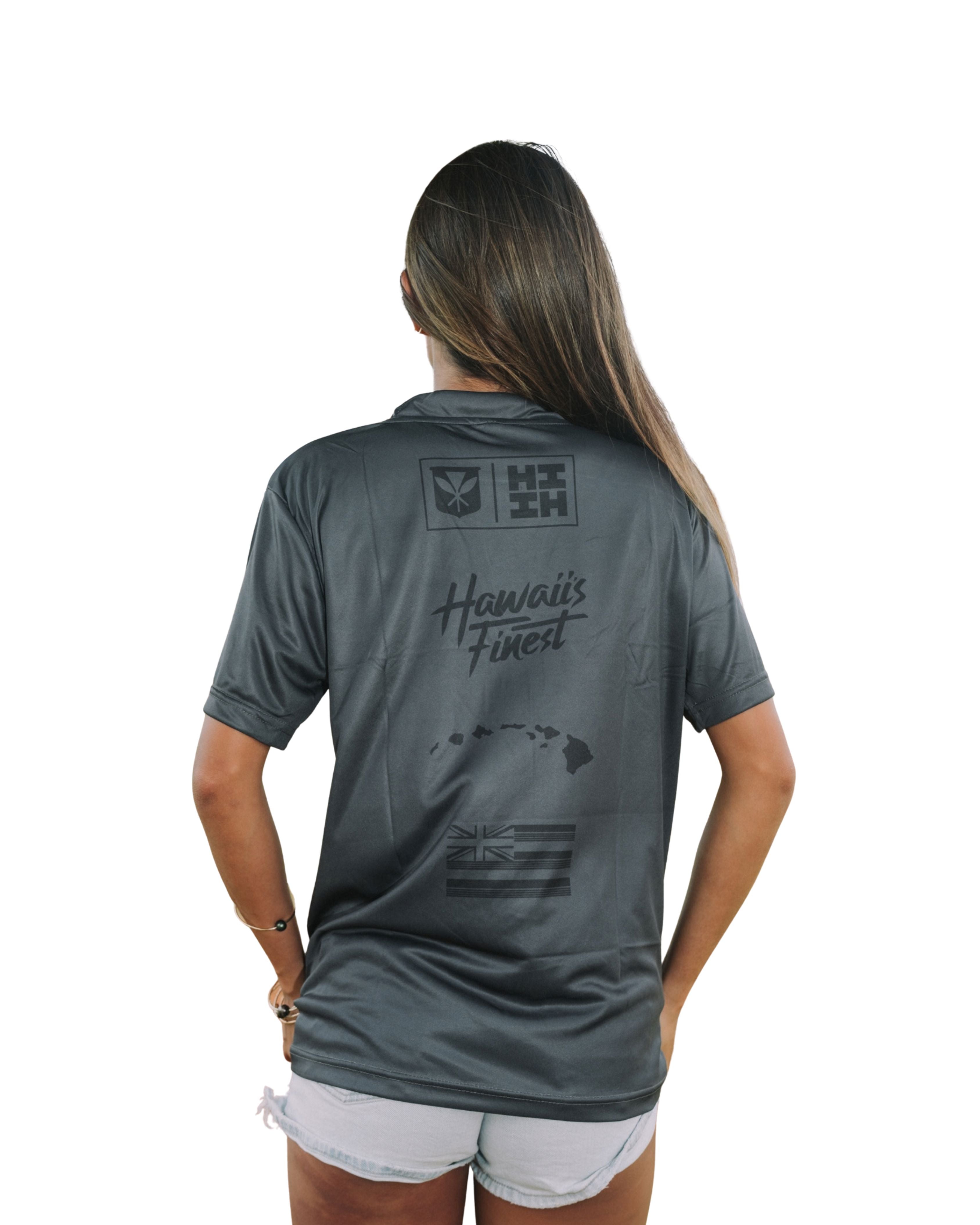 GRAY LOGOS DRI-FIT T-SHIRT Hawaii's Finest 