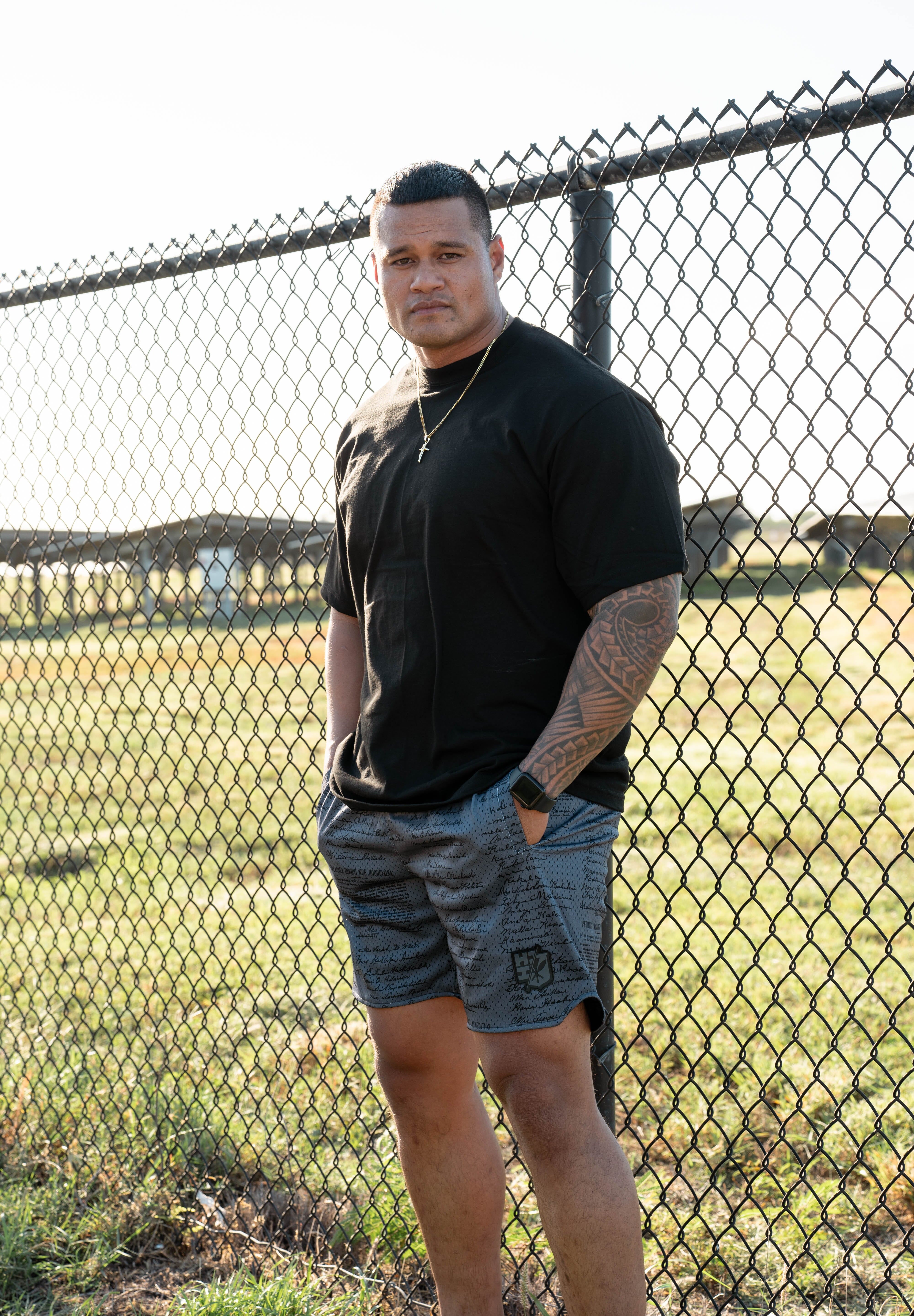 GRAY PETITION MESH SHORTS Shorts Hawaii's Finest SMALL 