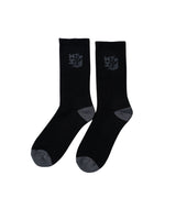 GRAY SPLIT LOGO SOCKS