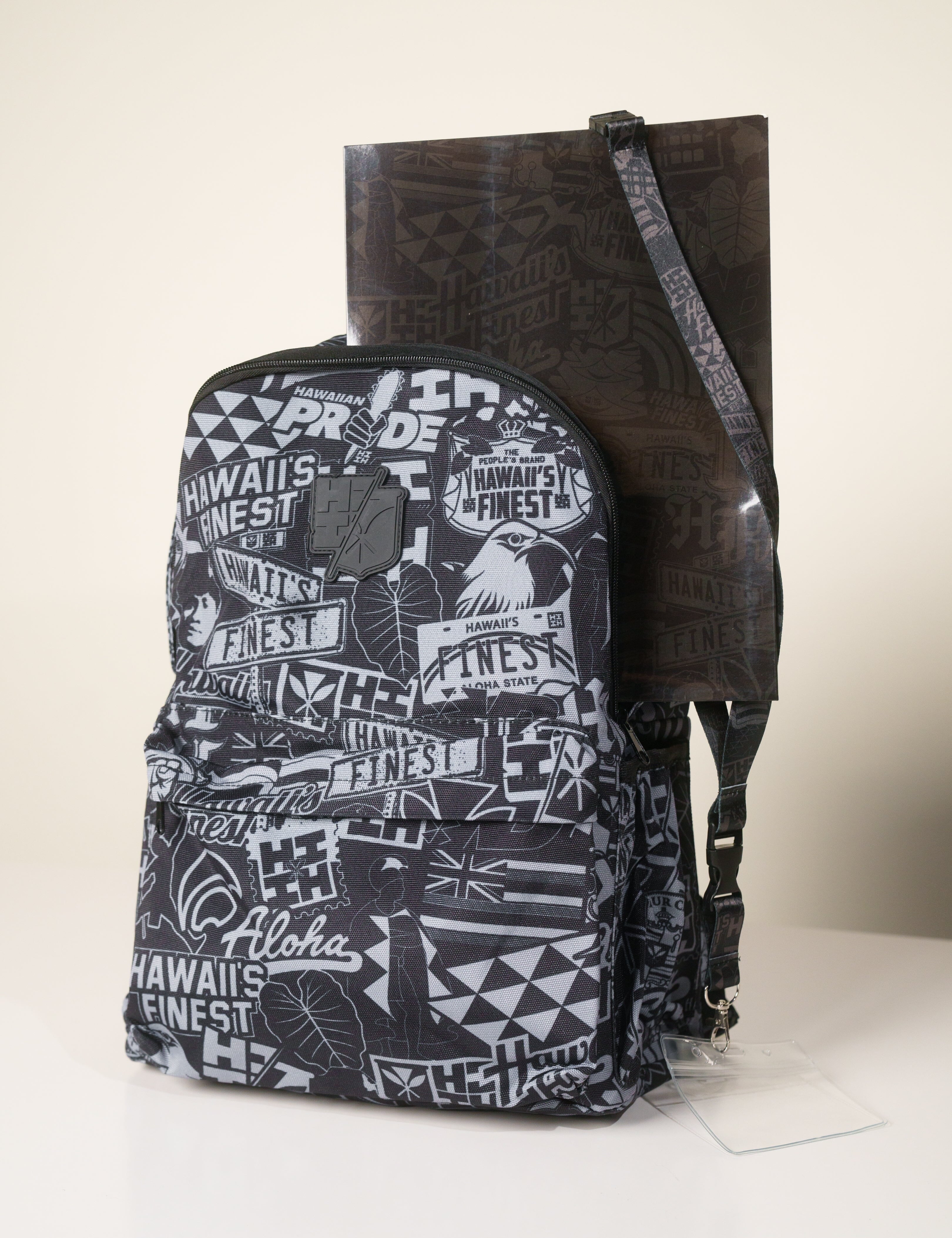 GRAY STICKERBOMB BACK-TO-SCHOOL SET Backpack Hawaii's Finest 