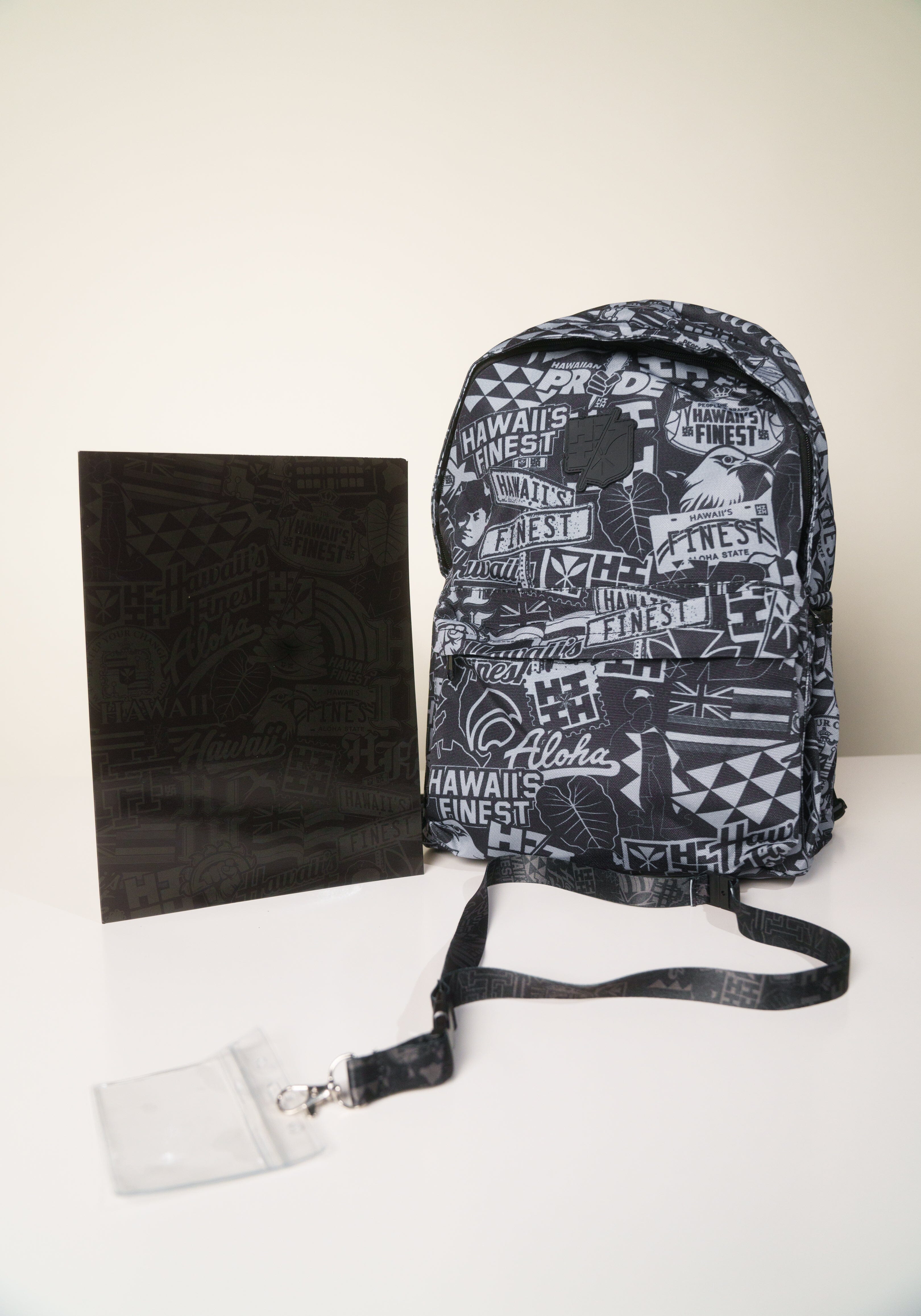 GRAY STICKERBOMB BACK-TO-SCHOOL SET Backpack Hawaii's Finest 