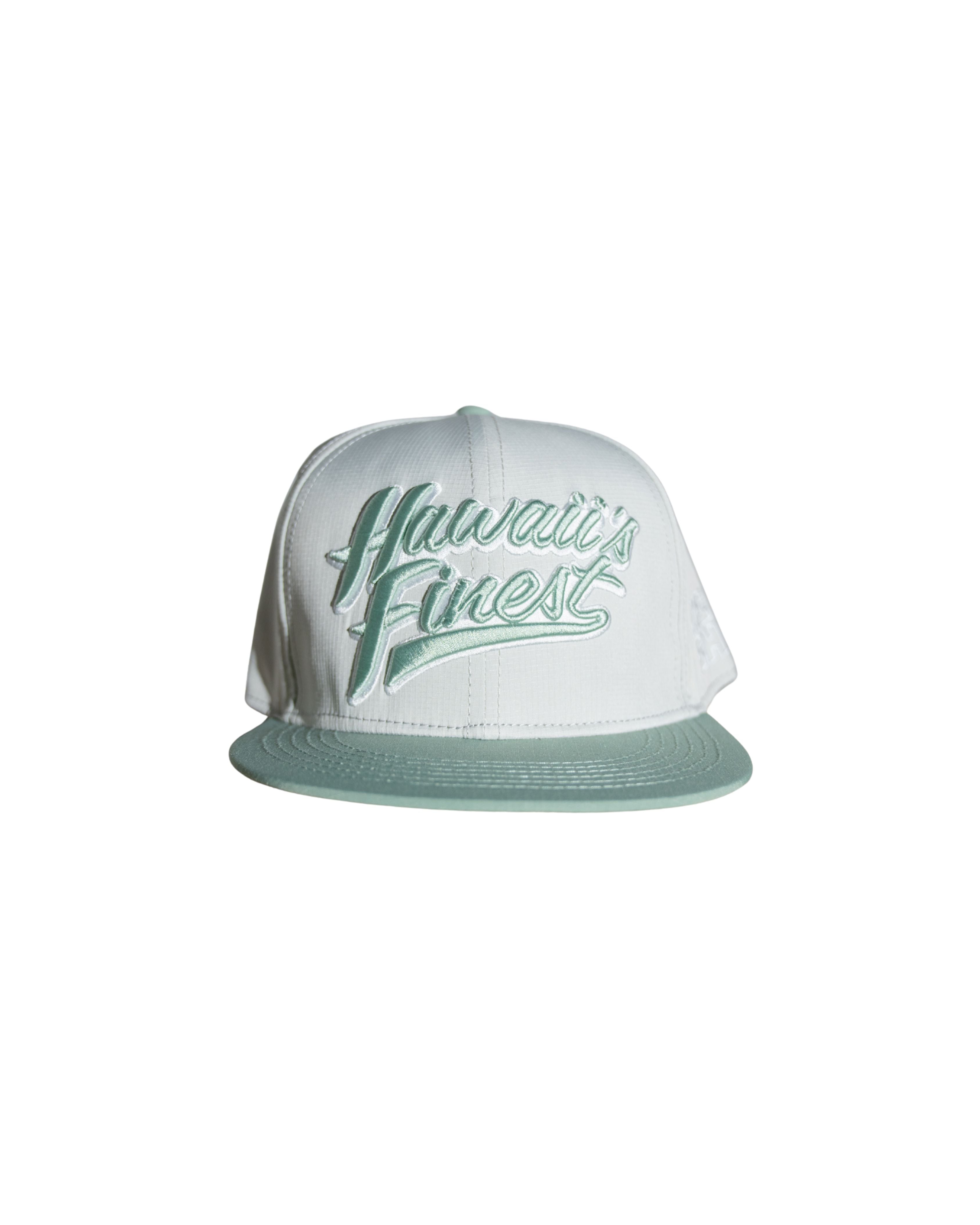 GRAY & TEAL SCRIPT HAT Hat Hawaii's Finest 