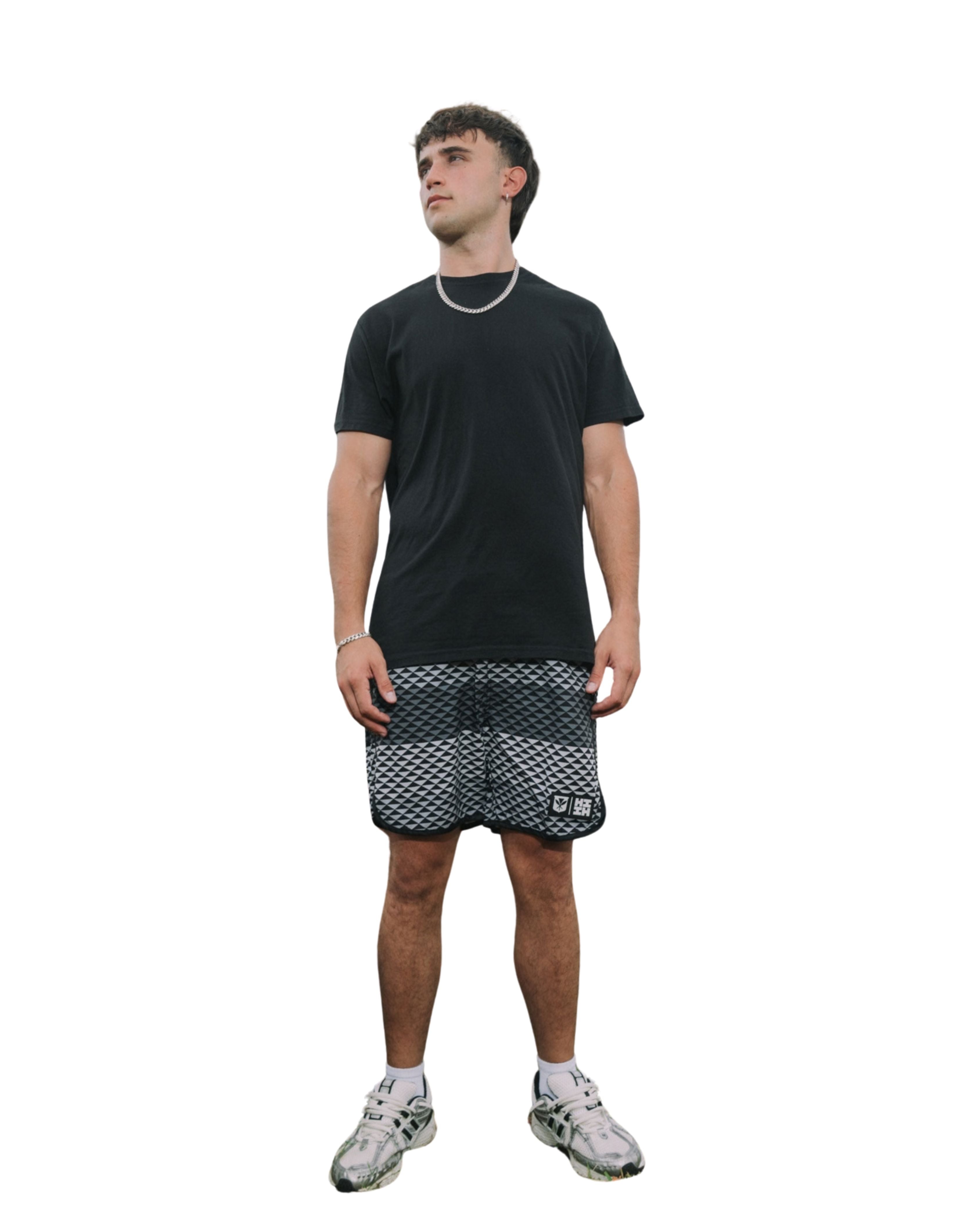 GRAY TRIANGLES PERFORMANCE SHORTS Shorts Hawaii's Finest 