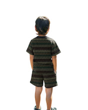 GREEN & BROWN TRIBAL KEIKI SHORTS Shirts Hawaii's Finest 