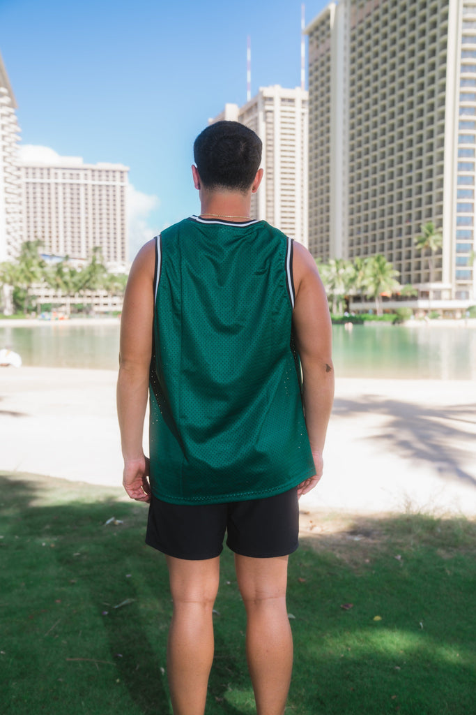 GREEN LOCALS BASKETBALL JERSEY COLLAB Jersey Hawaii's Finest 