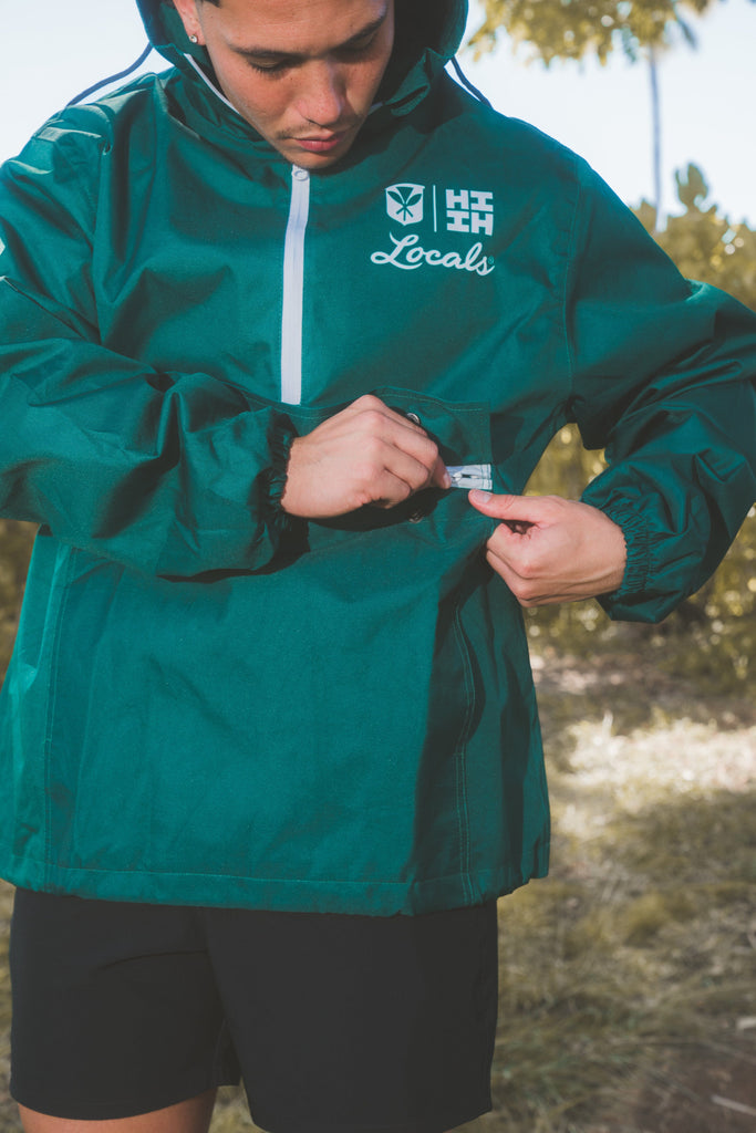 GREEN LOCALS RAIN JACKET COLLAB Jacket Hawaii's Finest 