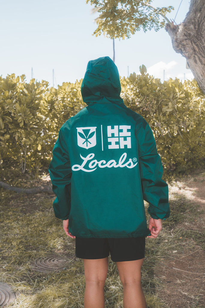 GREEN LOCALS RAIN JACKET COLLAB Jacket Hawaii's Finest 