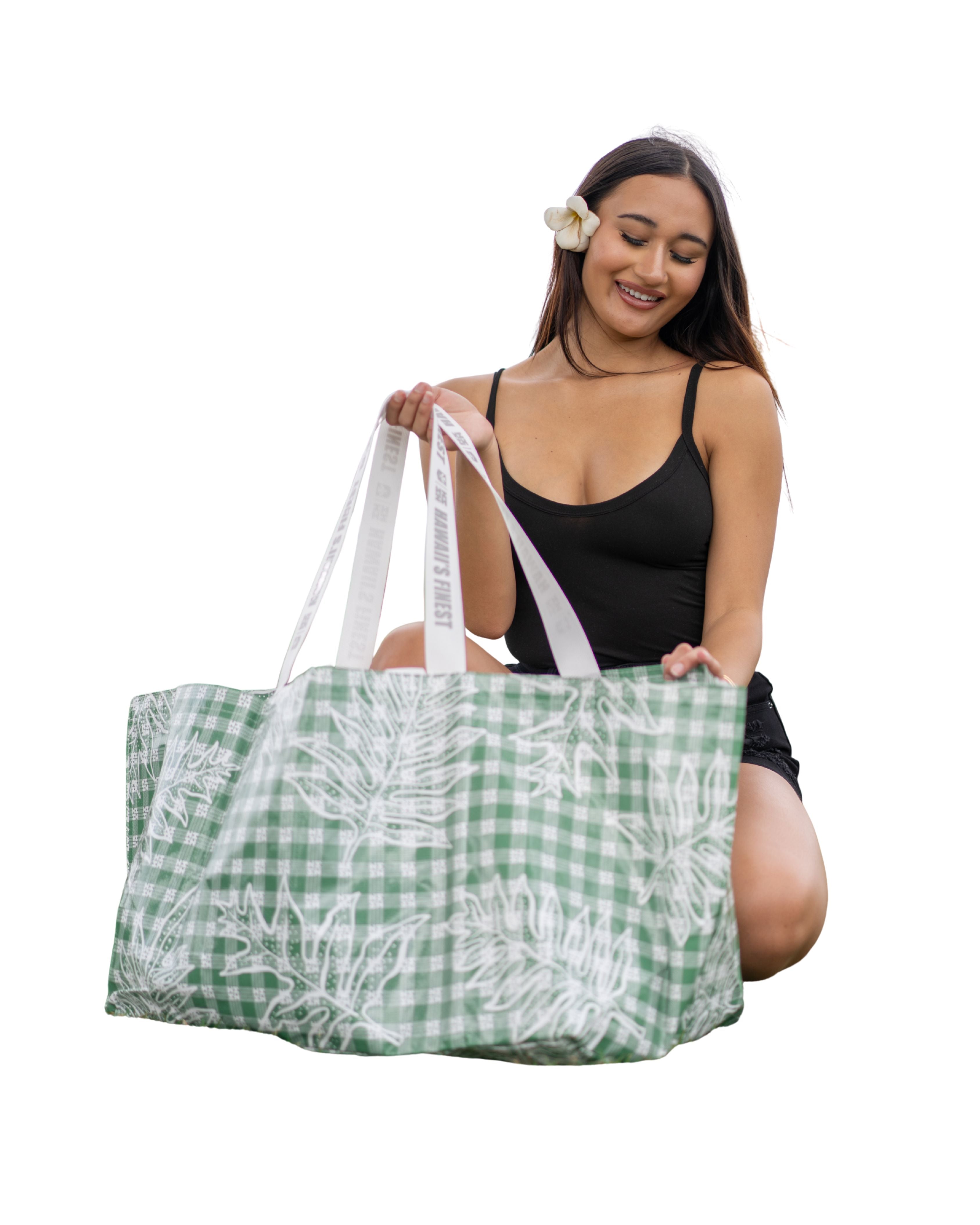 GREEN PALAKA LAUAE BOMBUCHA BAG Bags Hawaii's Finest 