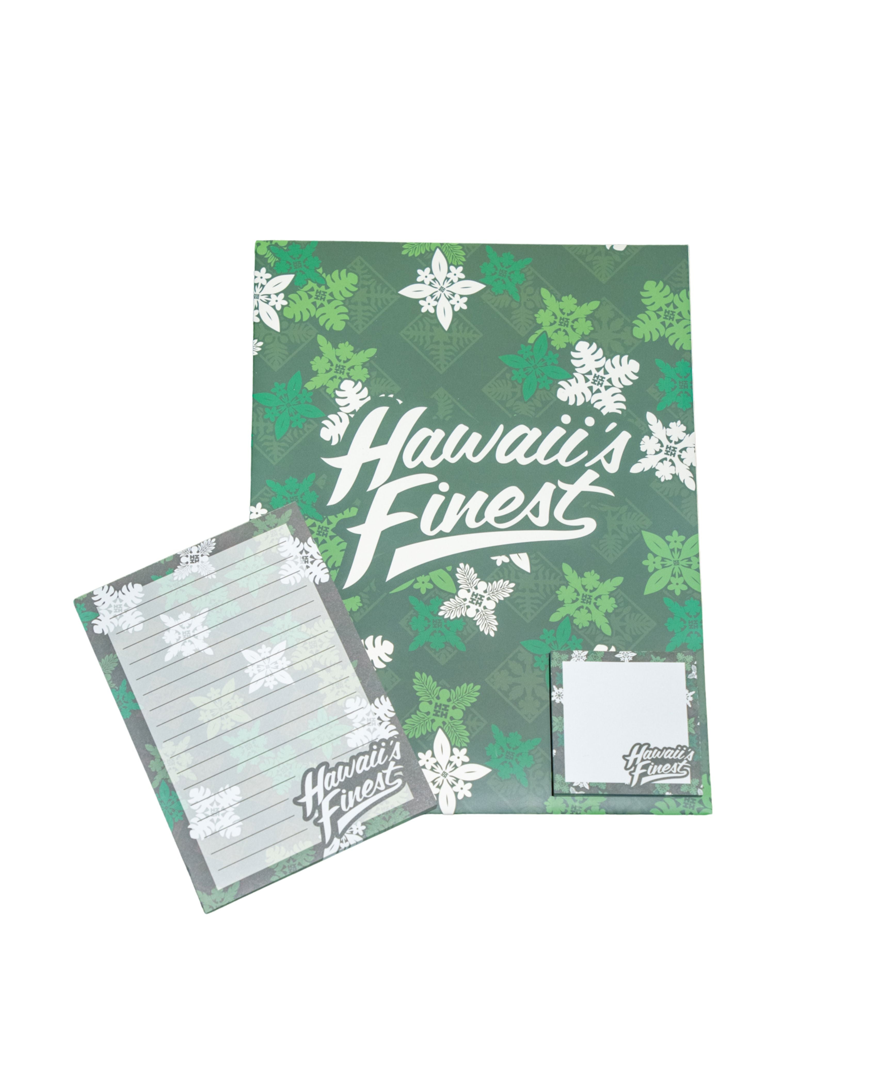 GREEN QUILT STATIONARY SET Backpack Hawaii's Finest 