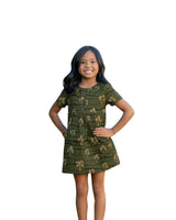HĀLOA KEIKI OLIVE BABYDOLL DRESS