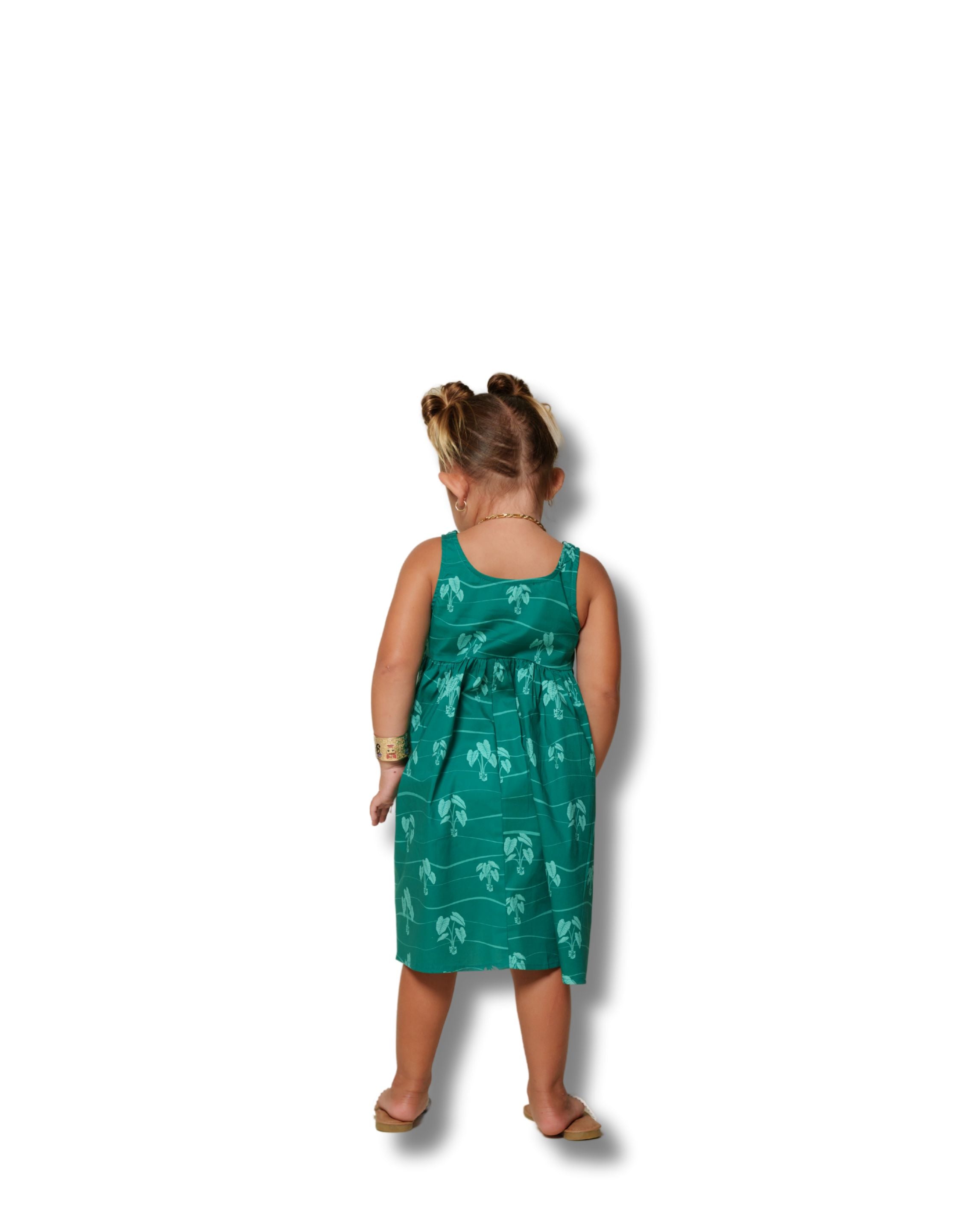 HĀLOA KEIKI TEAL DRESS Shirts Hawaii's Finest 