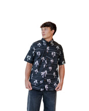 HĀLOA MEN'S BLACK & WHITE ALOHA SHIRT Shirts Hawaii's Finest SMALL 