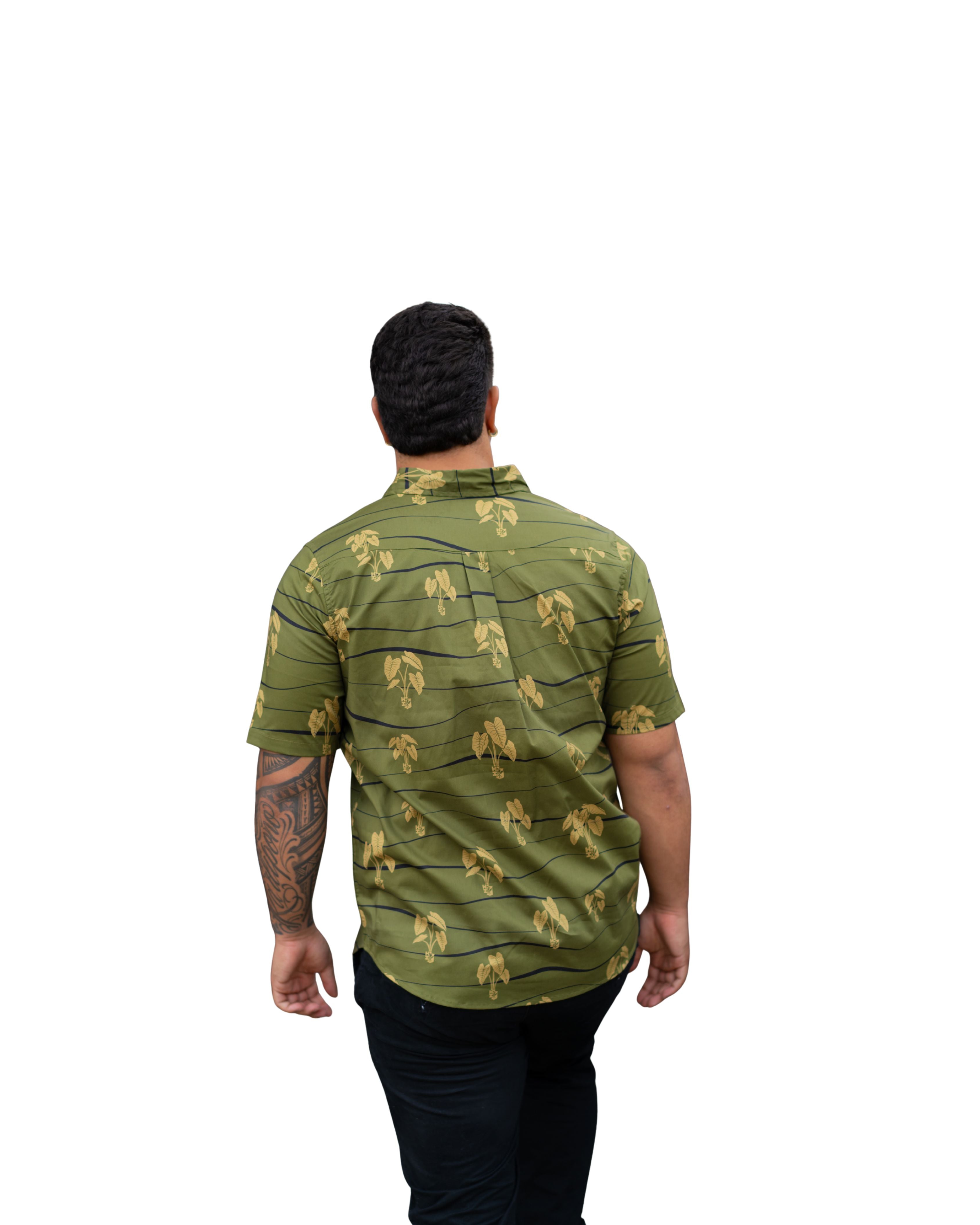HĀLOA MEN'S OLIVE ALOHA SHIRT Shirts Hawaii's Finest 