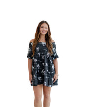 HĀLOA WOMEN'S BLACK & WHITE BABYDOLL DRESS Shirts Hawaii's Finest X-SMALL 