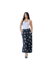 HĀLOA WOMEN'S BLACK & WHITE FLOWY PANTS Shirts Hawaii's Finest X-SMALL 