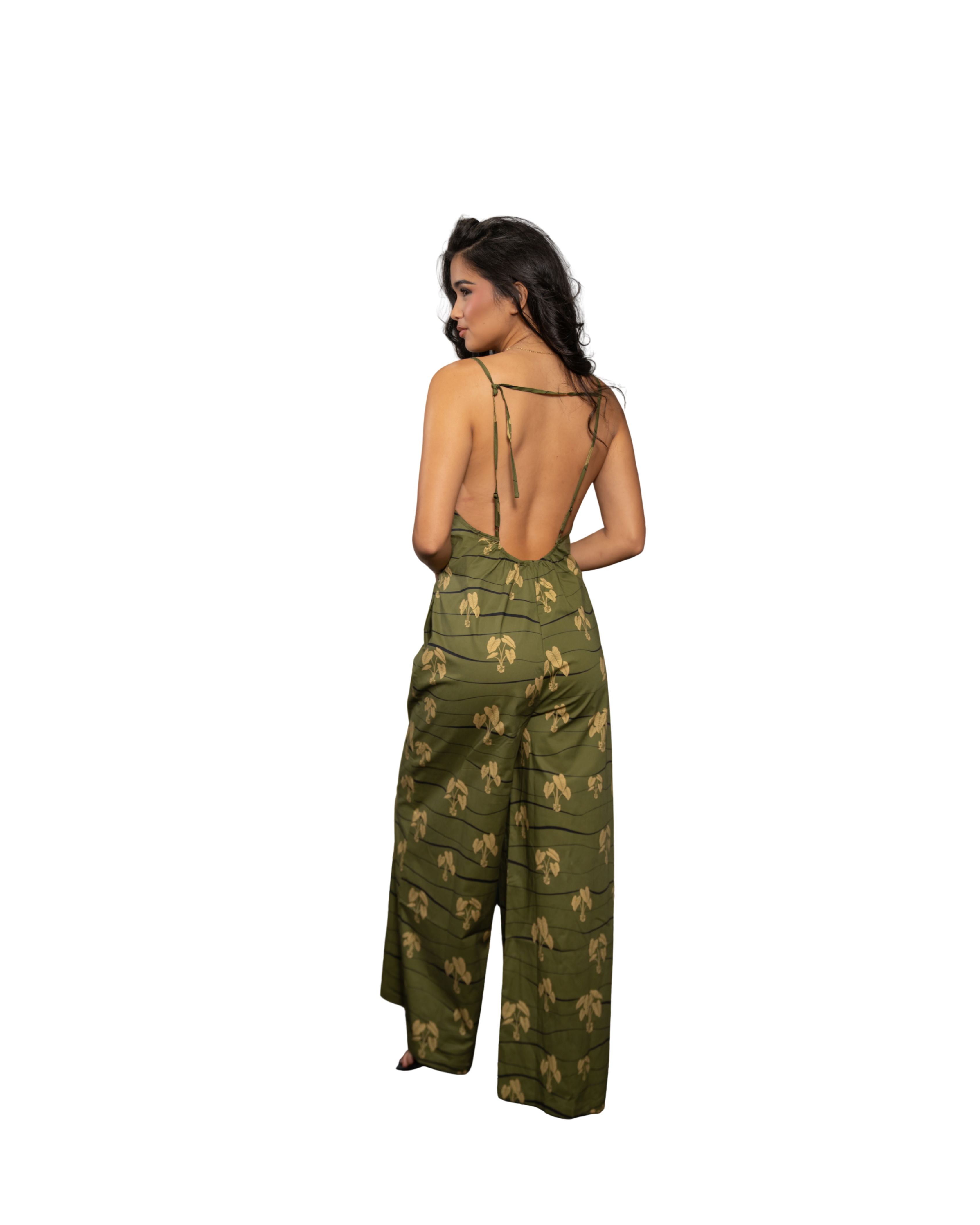 HĀLOA WOMEN'S OLIVE JUMPSUIT Shirts Hawaii's Finest 