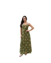 HĀLOA WOMEN'S OLIVE MAXI DRESS Shirts Hawaii's Finest X-SMALL 