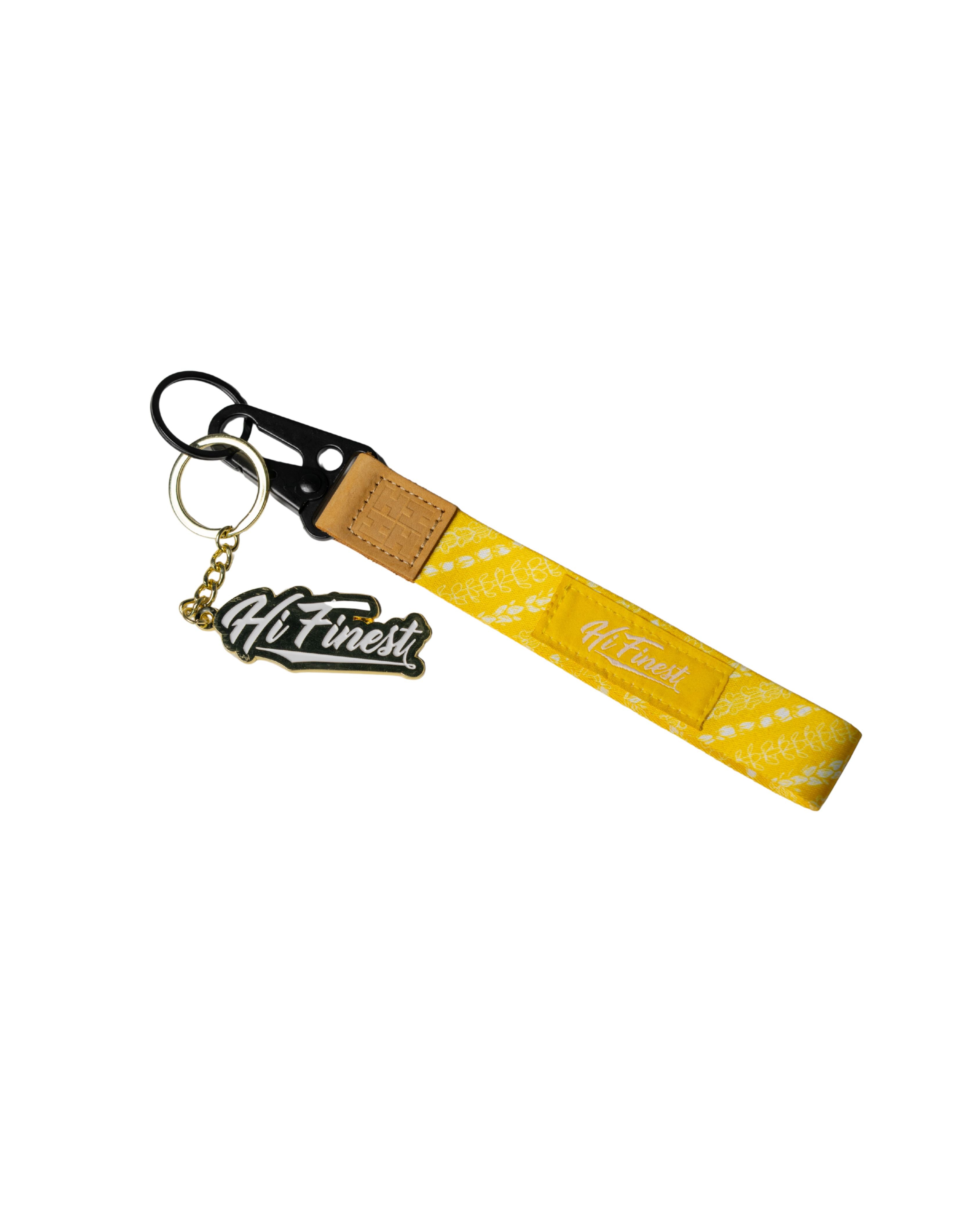 HAND LANYARDS & KEYCHAINS Lanyard Hawaii's Finest YELLOW & WHITE LEIS 