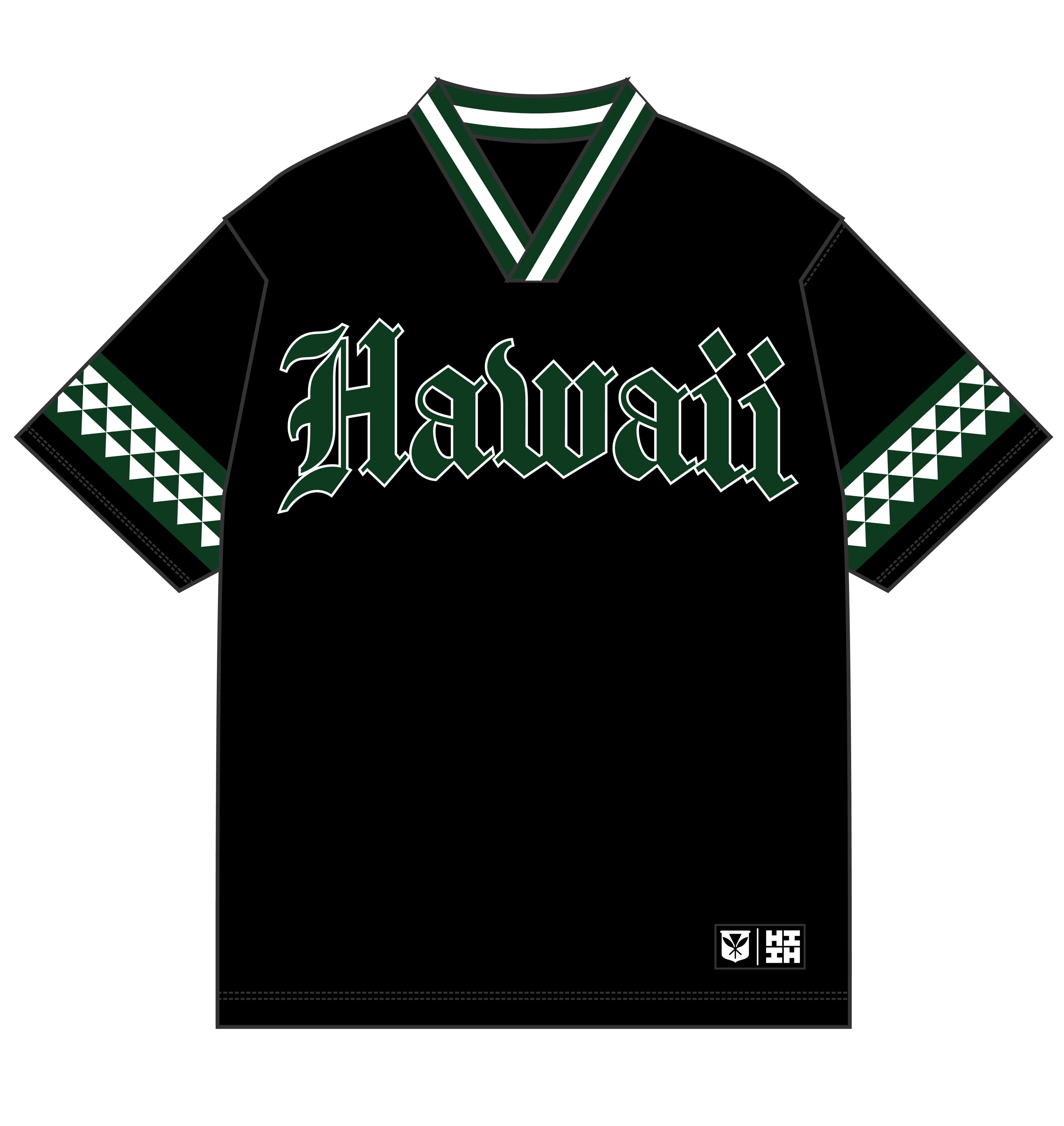 HAWAII BLACK & GREEN MESH JERSEY Jersey Hawaii's Finest 