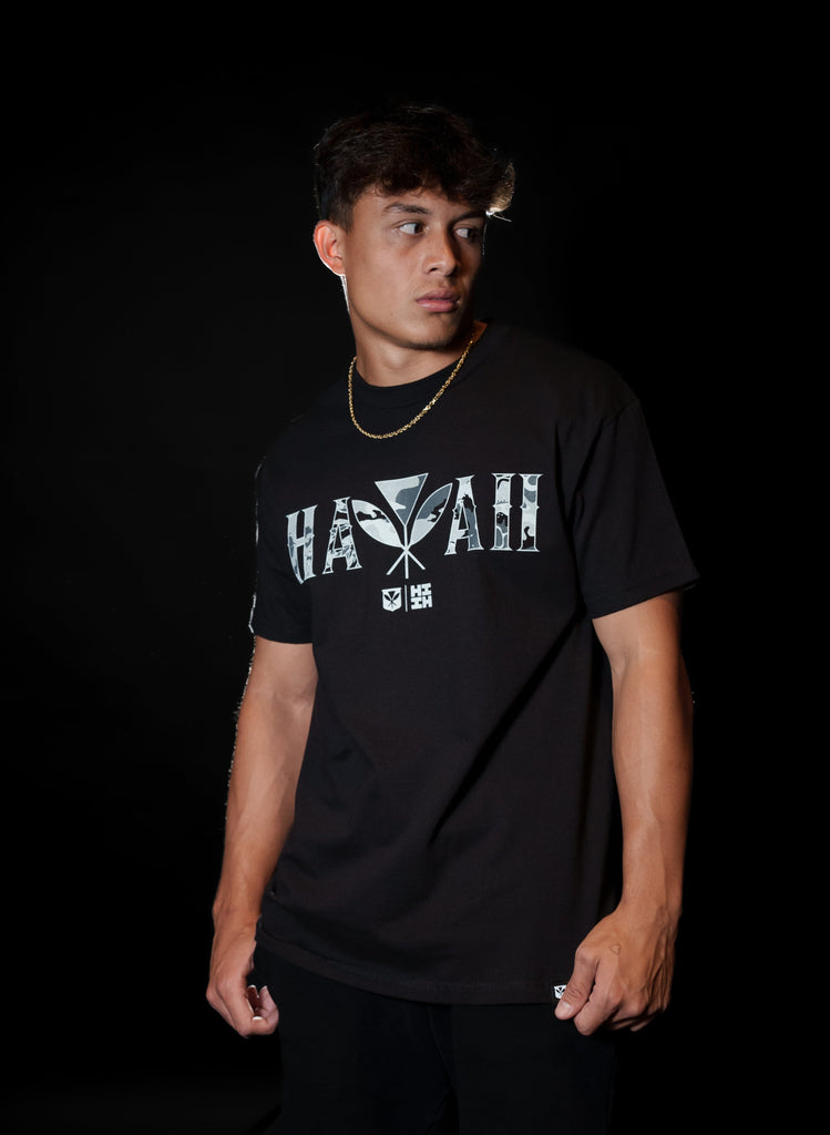 HAWAII CAMO GRAYS T-SHIRT Shirts Hawaii's Finest MEDIUM 
