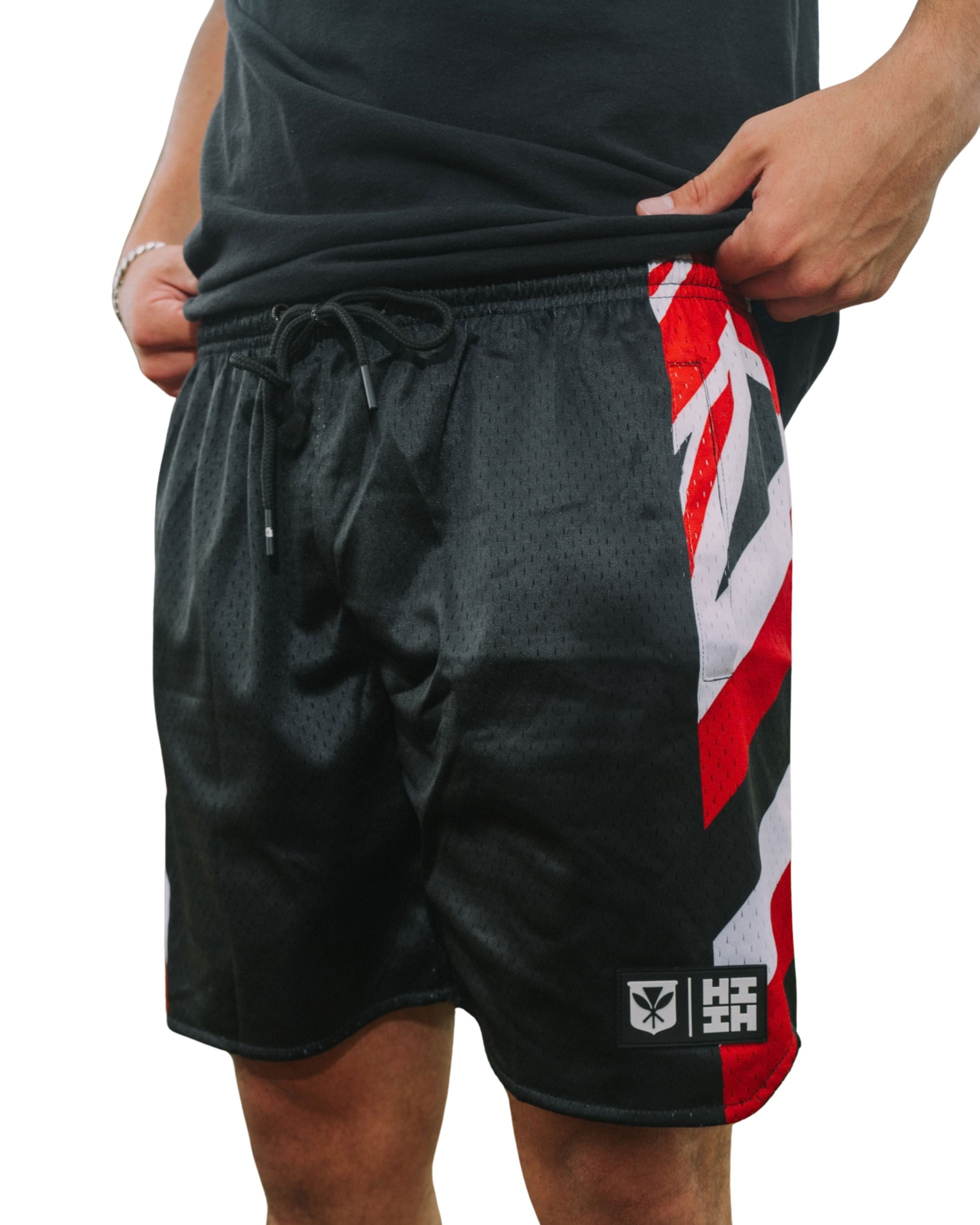 HAWAII FLAG MESH SHORTS Shorts Hawaii's Finest X-SMALL 