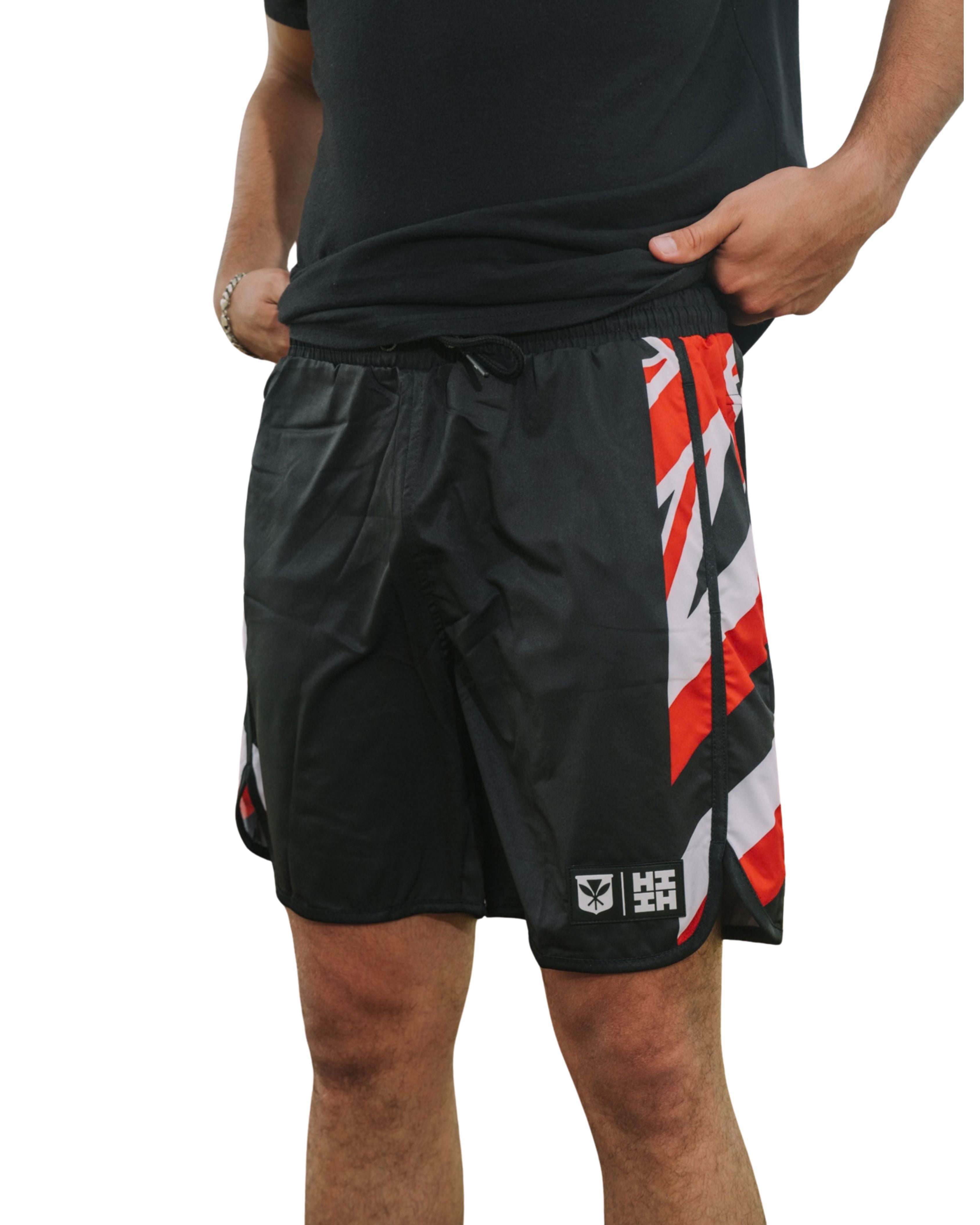 HAWAII FLAG PERFORMANCE SHORTS Shorts Hawaii's Finest X-SMALL 
