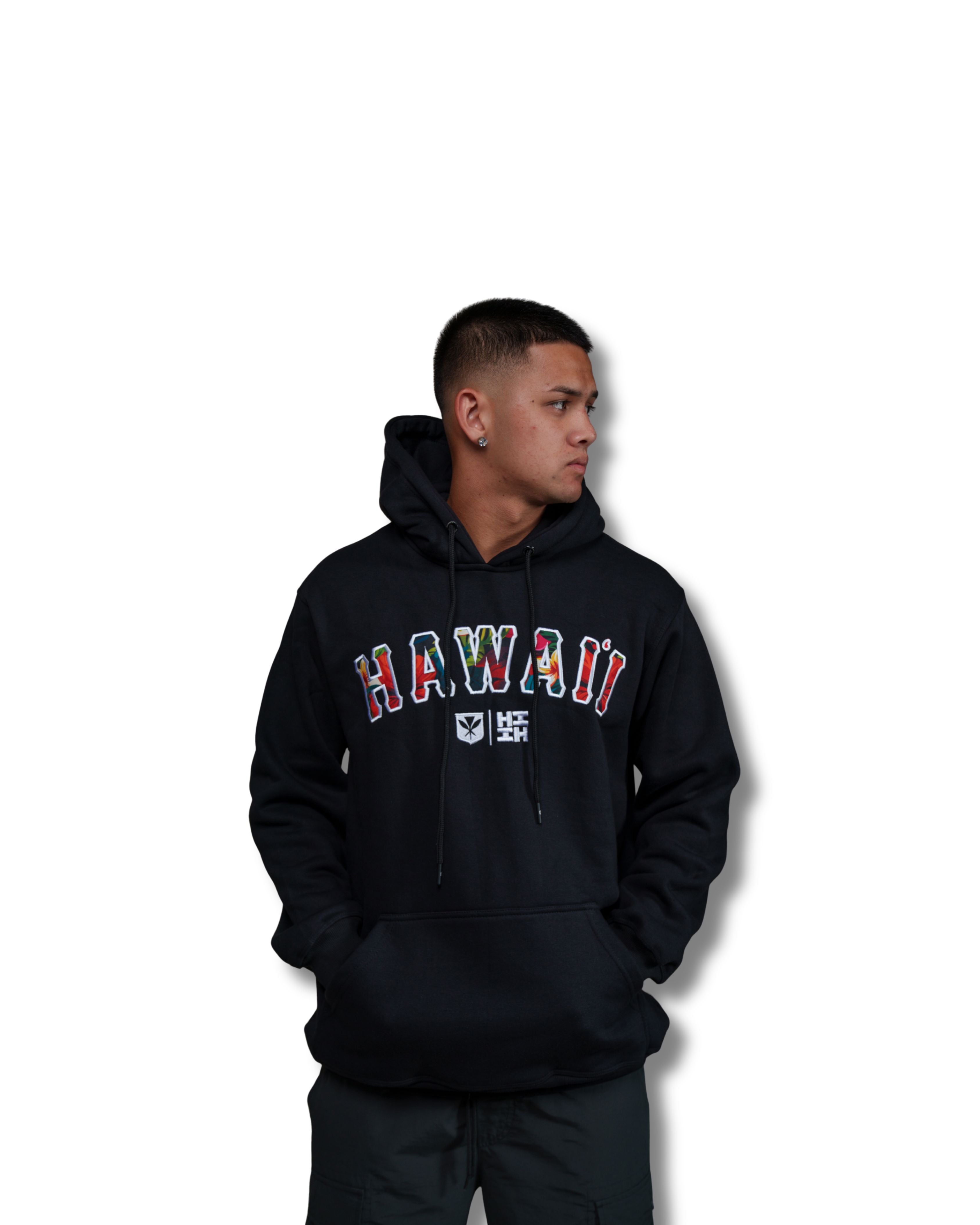 HAWAII FLORAL HOODIE Jacket Hawaii's Finest SMALL 
