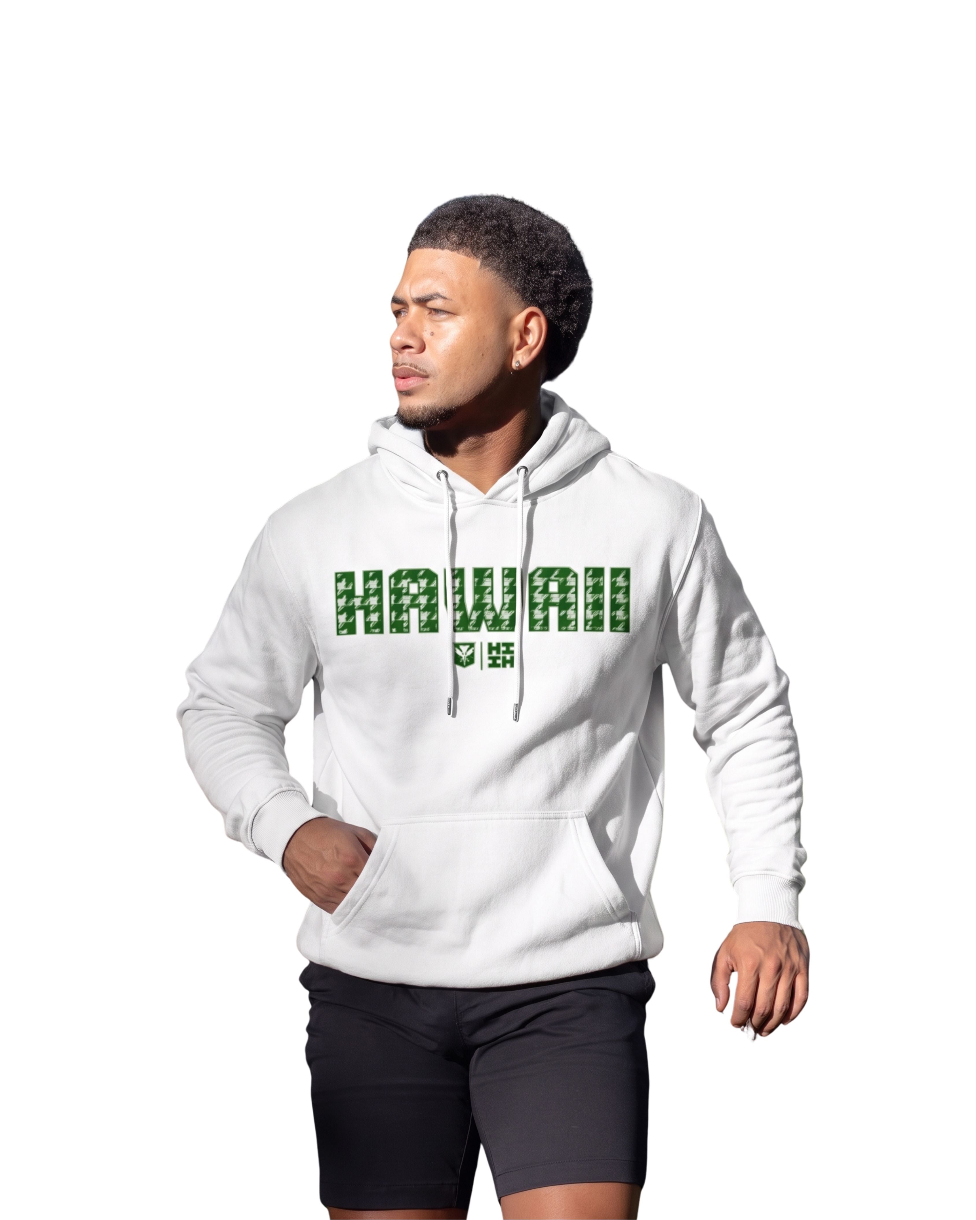 HAWAII GREEN PALAKA HOODIE Jacket Hawaii's Finest X-SMALL 