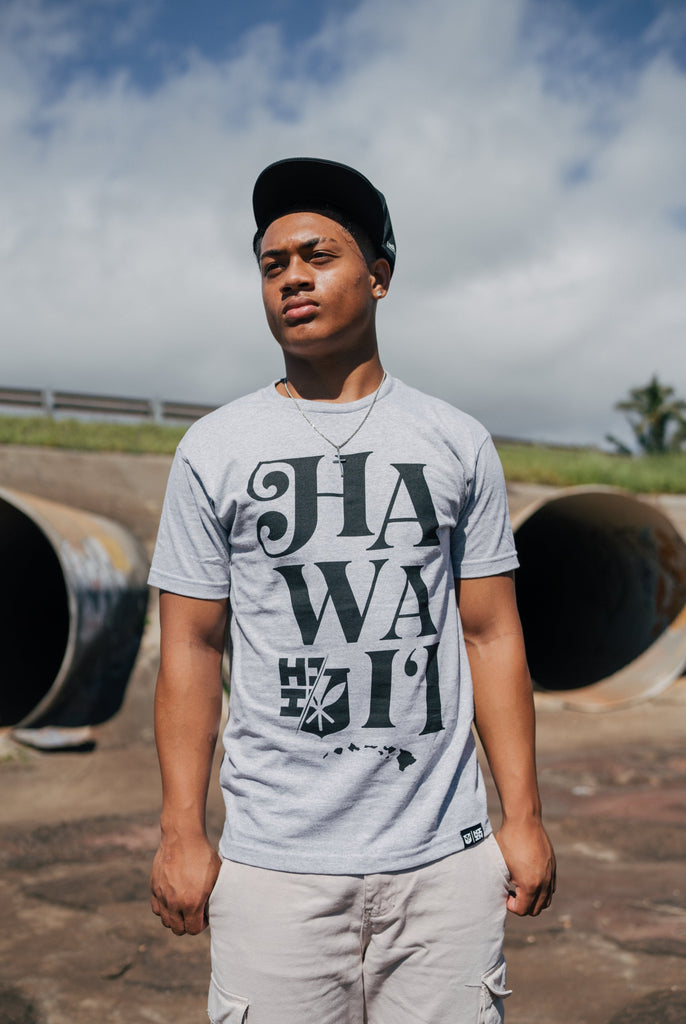 HAWAII HEATHER GRAY T-SHIRT Shirts Hawaii's Finest MEDIUM 