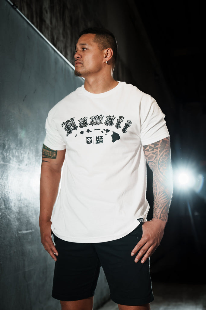 HAWAII OE WHITE T-SHIRT Shirts Hawaii's Finest 