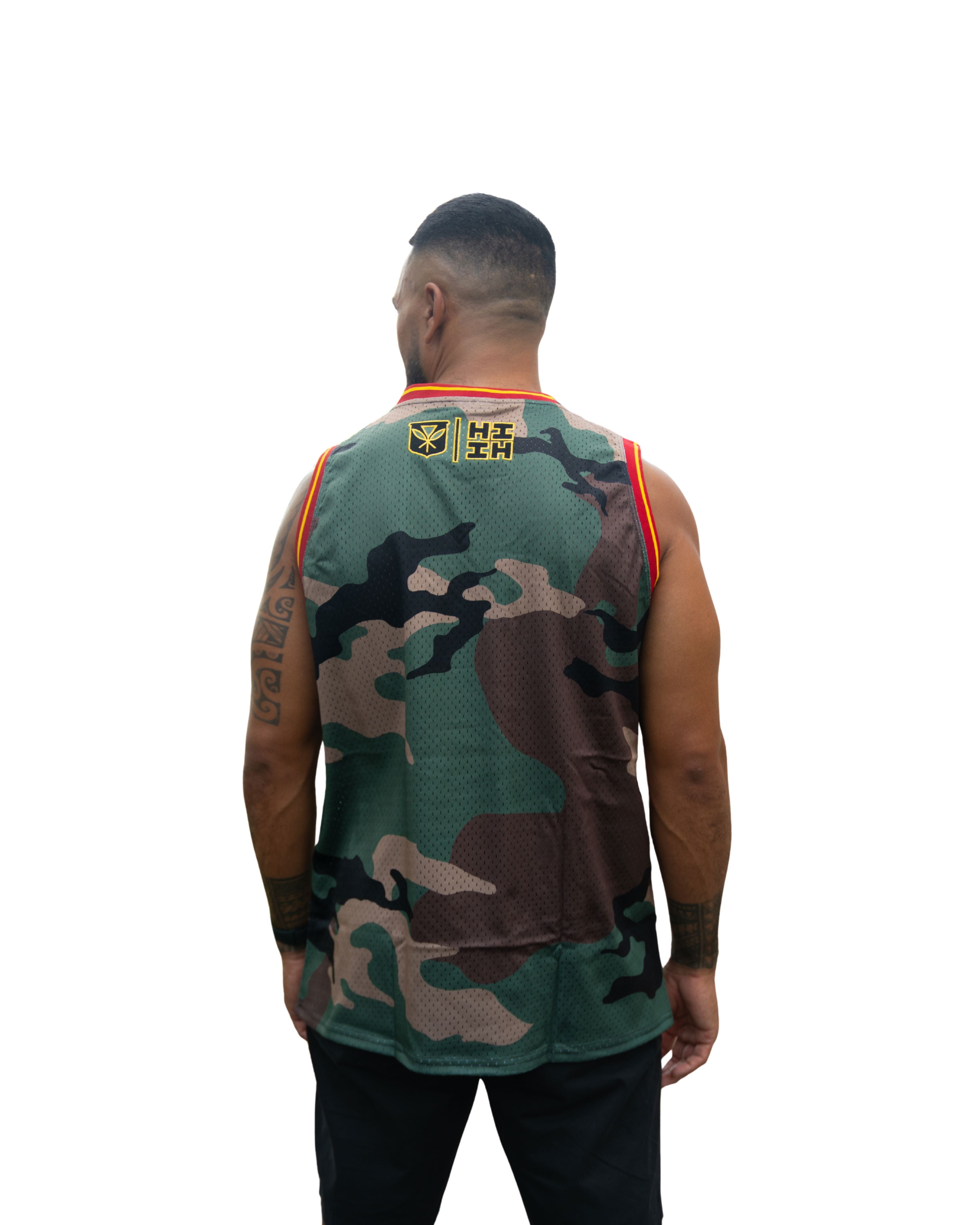 HAWAII RASTA CAMO BASKETBALL JERSEY Jersey Hawaii's Finest 