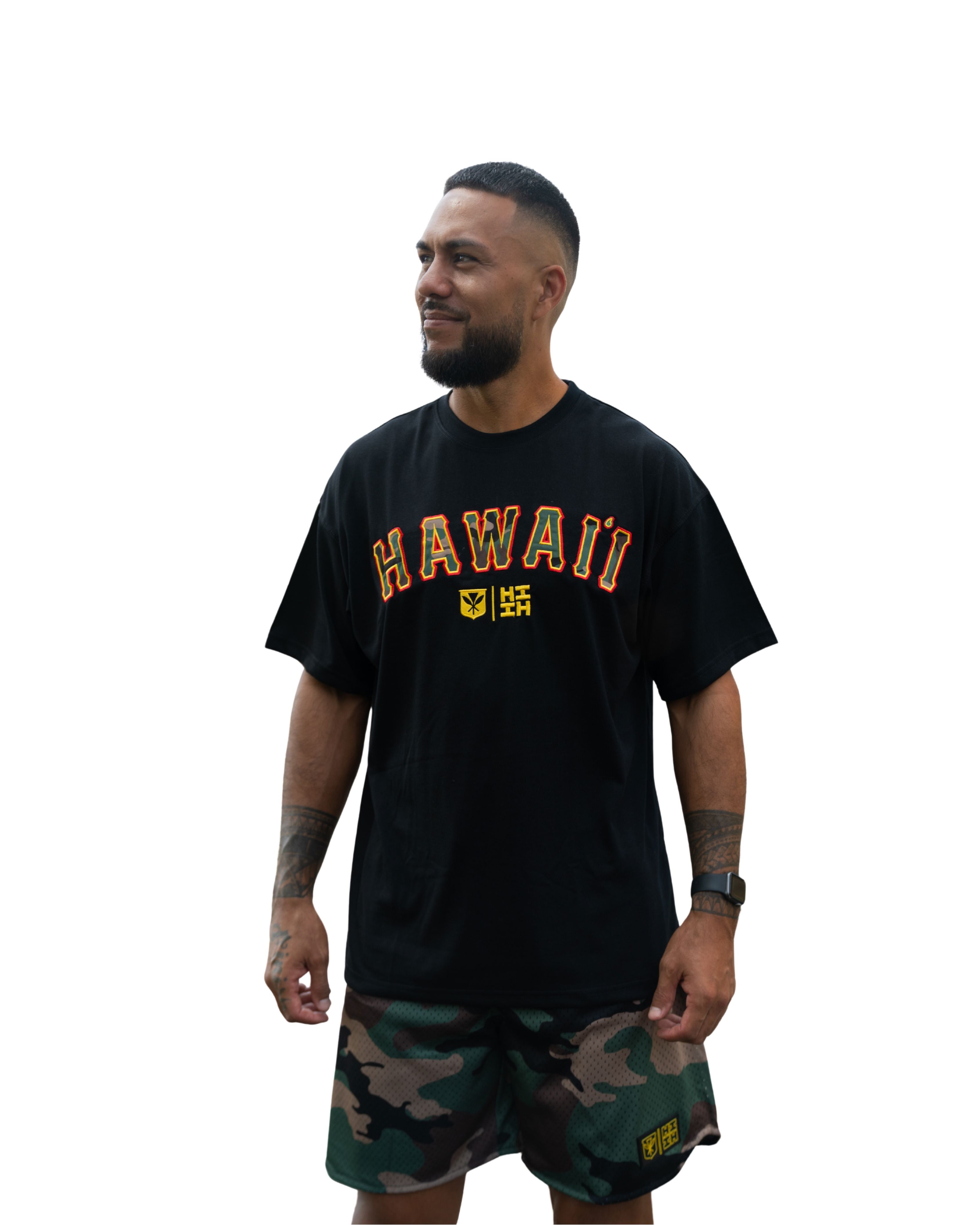HAWAII RASTA CAMO T-SHIRT Shirts Hawaii's Finest X-SMALL 