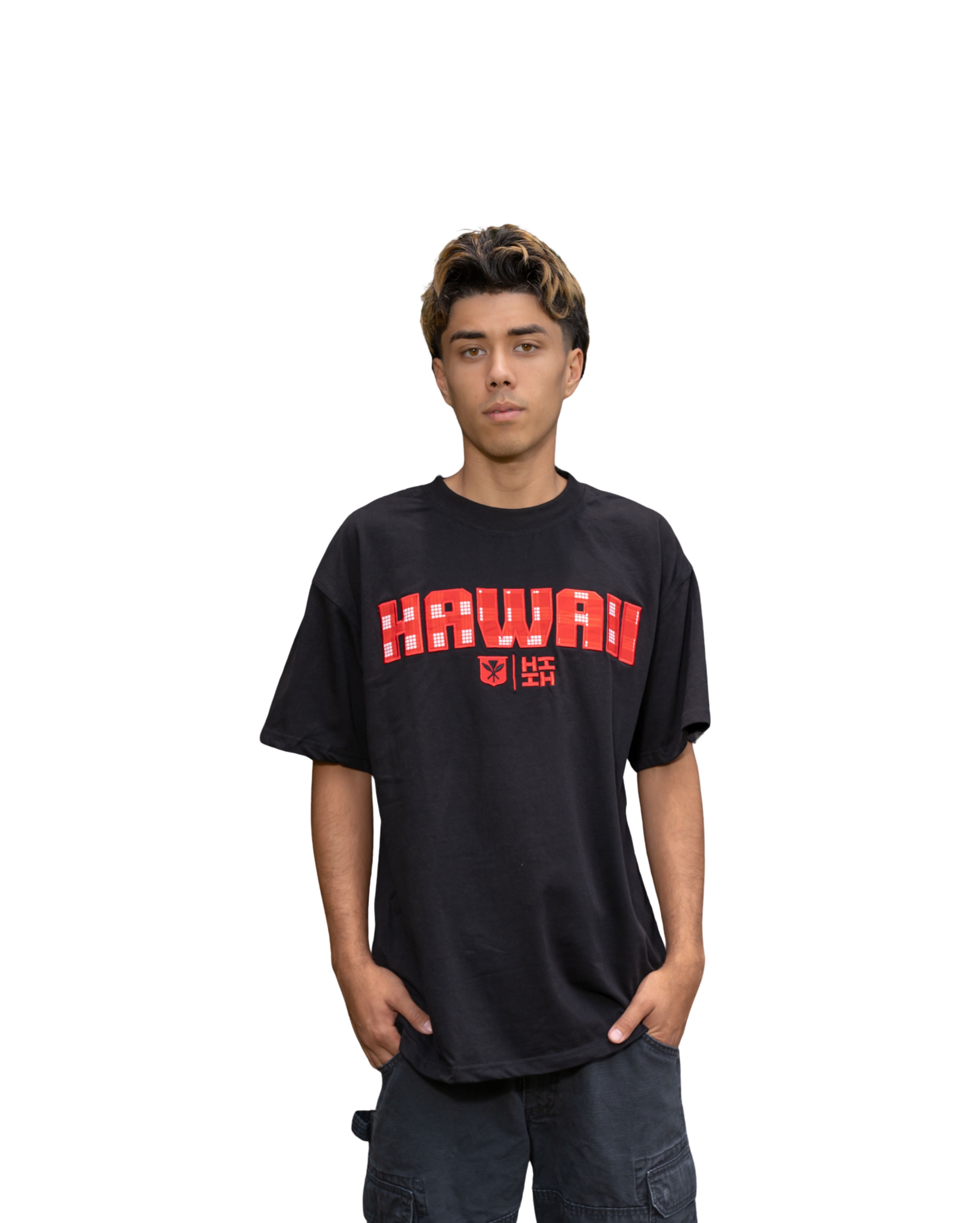 HAWAII RED PALAKA T-SHIRT Shirts Hawaii's Finest X-SMALL 