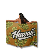 HAWAII SCRIPT BROWN KALO PAREO Utility Hawaii's Finest 