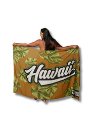 HAWAII SCRIPT BROWN KALO PAREO Utility Hawaii's Finest 