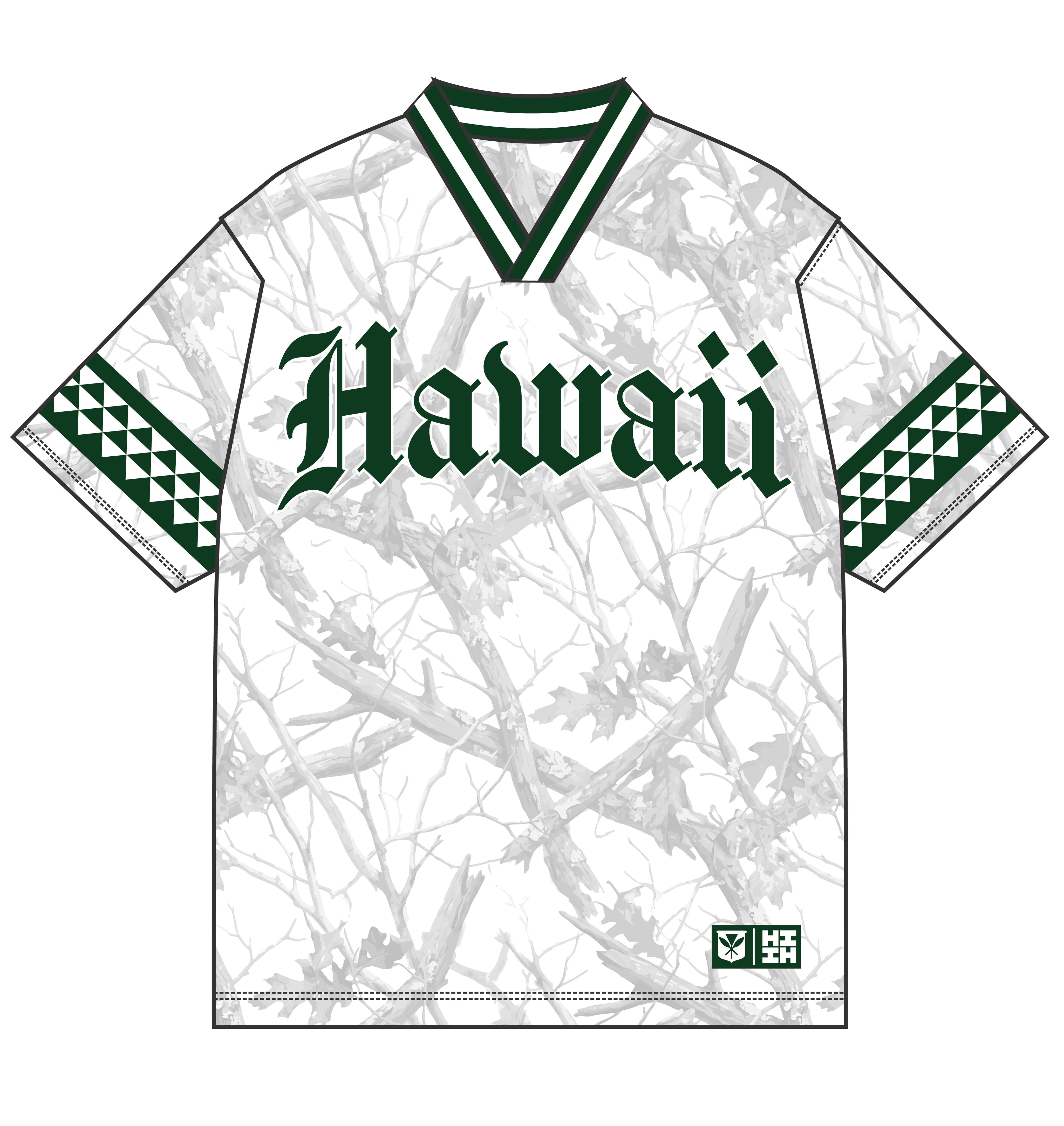 HAWAII WHITE AUTUMN CAMO MESH JERSEY Jersey Hawaii's Finest 