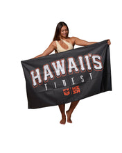 HAWAIIʻS FINEST BLACK & ORANGE TOWEL Utility Hawaii's Finest 