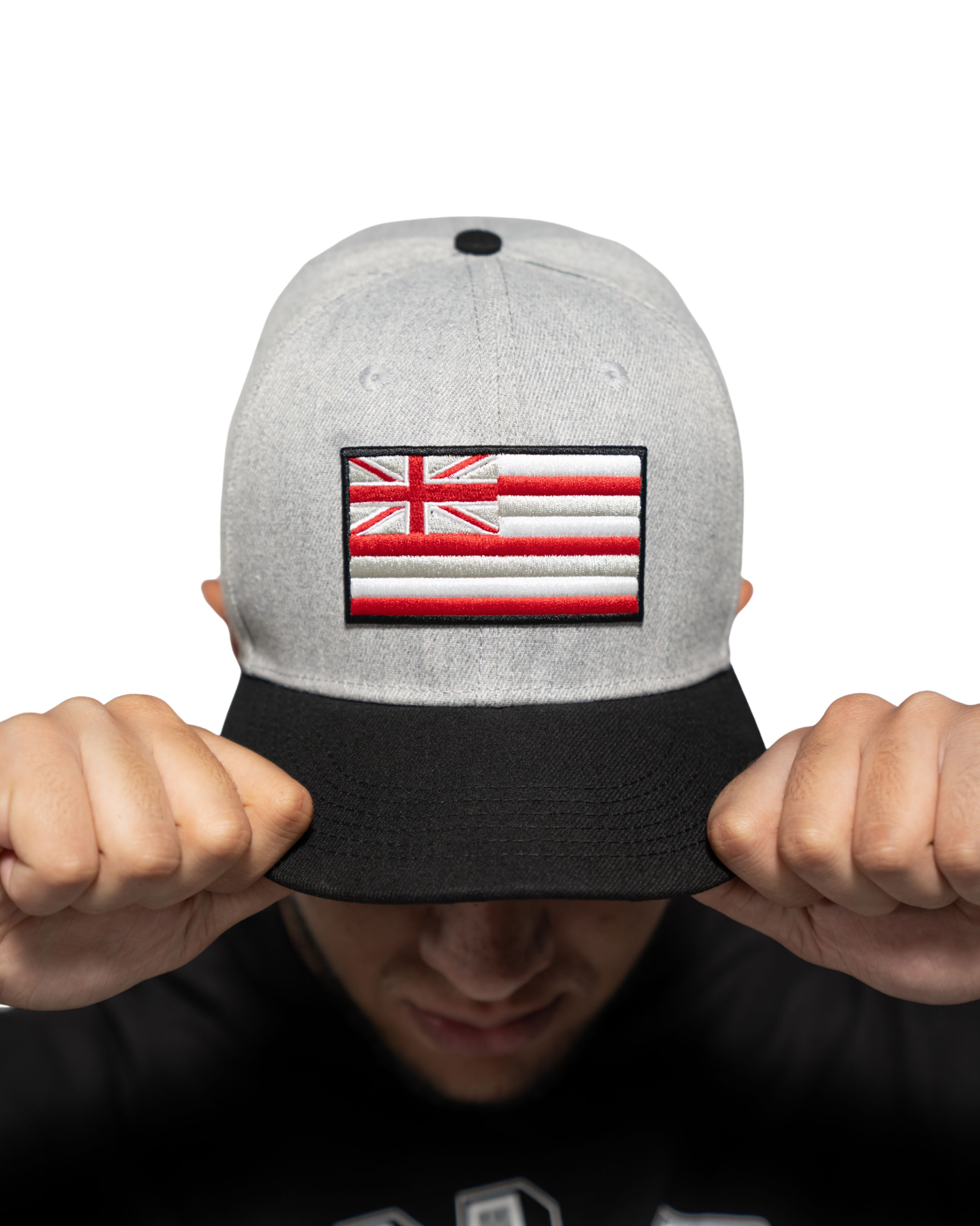 HEATHER GRAY FLAG HAT Hat Hawaii's Finest 