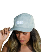 HEATHER GRAY SIMPLE LOGO 5-PANEL HAT