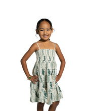HELICONIA KEIKI TAN & GREEN DRESS Shirts Hawaii's Finest XX-SMALL 