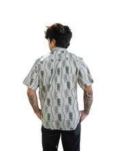 HELICONIA MEN'S TAN & GREEN ALOHA SHIRT Shirts Hawaii's Finest 