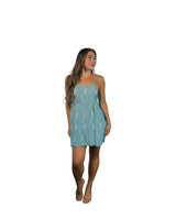 HELICONIA WOMEN'S BLUE & WHITE FLOWY DRESS